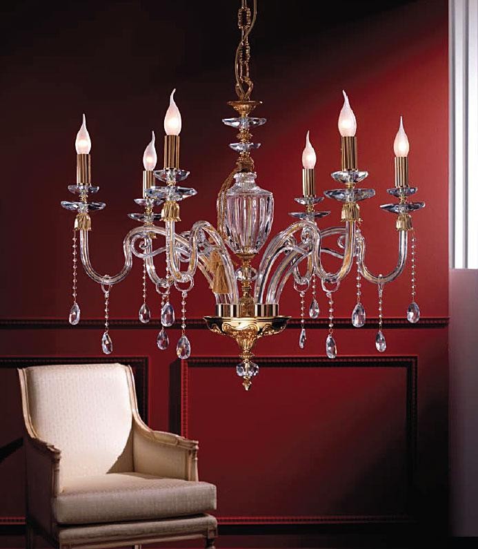 Πολυέλαιος Κρυστάλλινος Euroluce Elsa L6L