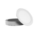 Led Πάνελ Οροφής 20Watt Στρογγυλό Slim Χωνευτό Ή Με Εξωτερικό Πλαίσιο