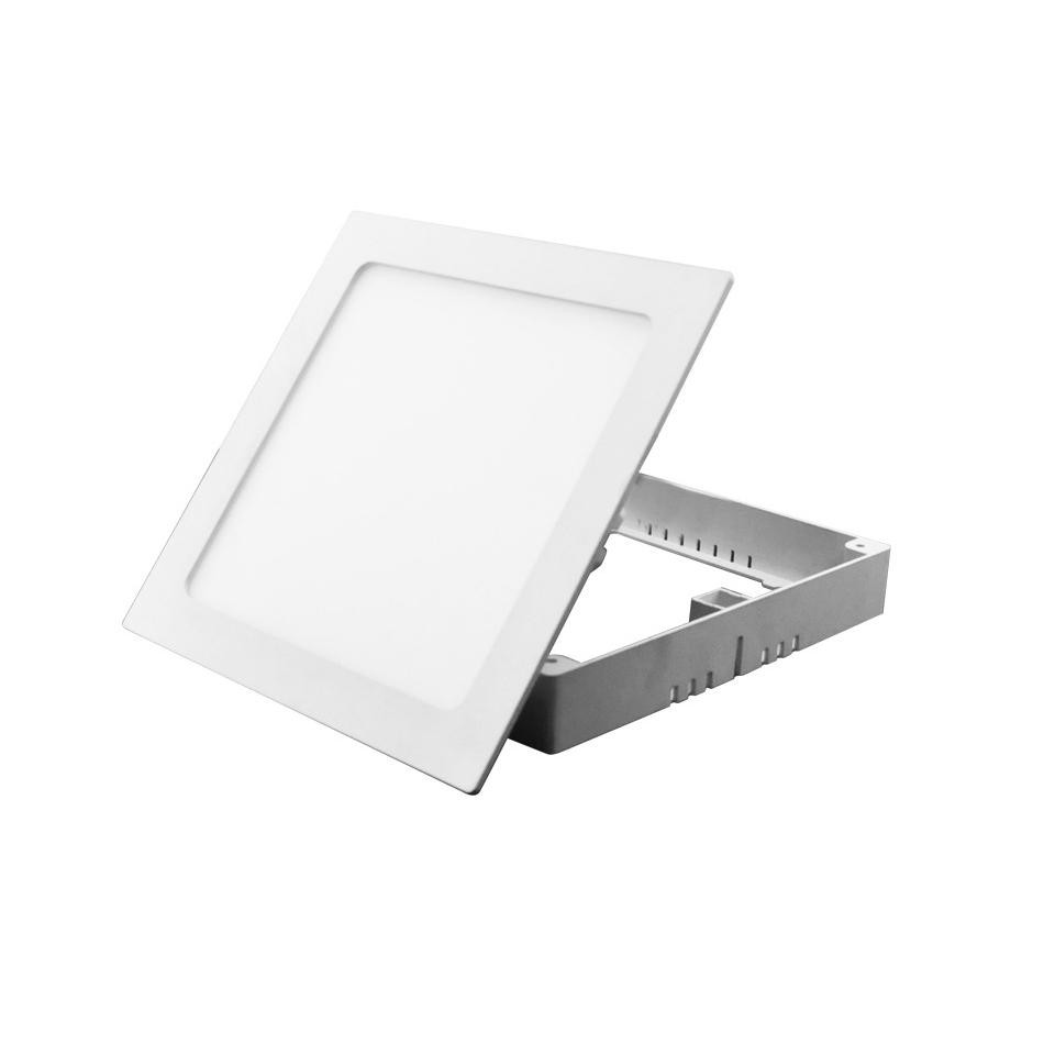 Led Πάνελ Οροφής 8Watt Τετράγωνο Slim Χωνευτό Ή Με Εξωτερικό Πλαίσιο