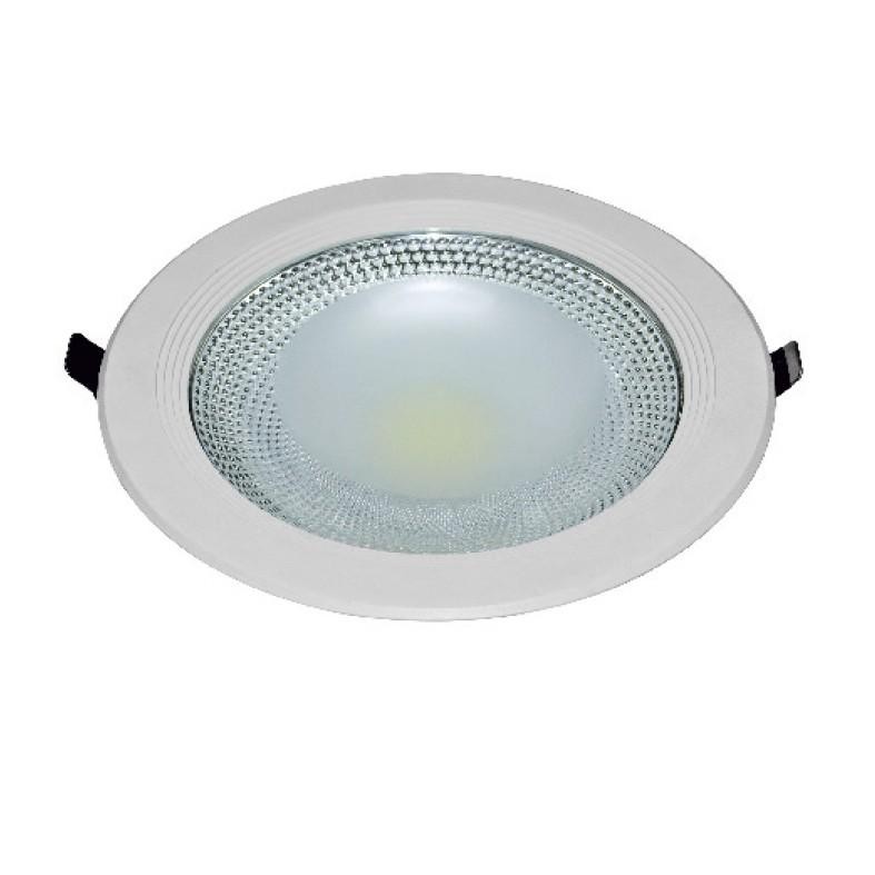Led Πάνελ Οροφής 20Watt Στρογγυλό Χωνευτό