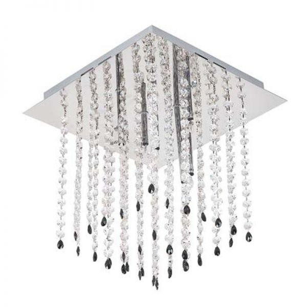 Φωτιστικό Οροφής Σαλονιού Με Κρύσταλλα
