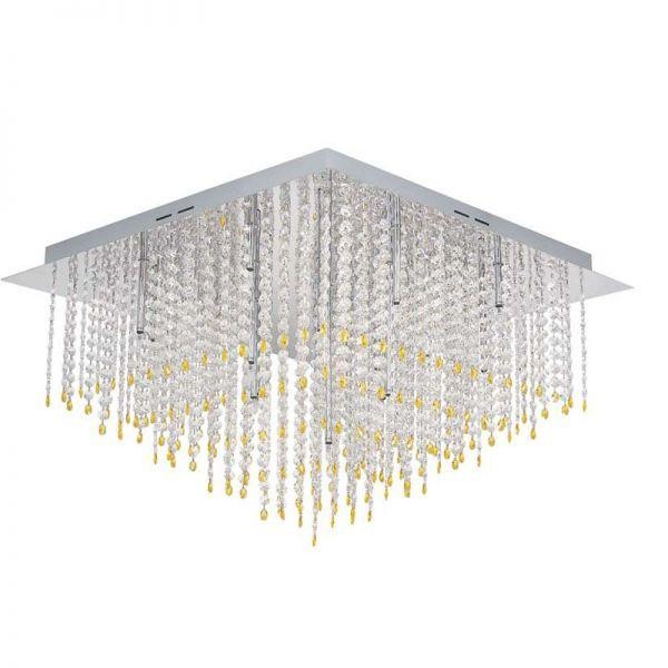 Φωτιστικό Οροφής Σαλονιού Με Κρύσταλλα