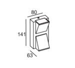 Απλίκα Led Εξωτερικού Χώρου Επίτοιχη - Image 2