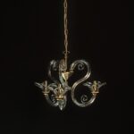 Φωτιστικό Κρυστάλλινο Κρεμαστό Σε Χρυσό Ματ