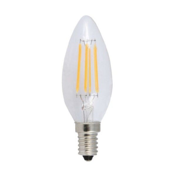 Led Λάμπα Ε14 4Watt Decor 410Lumen Φυσικό Λευκό 4000Κ Ντιμαριζόμενη