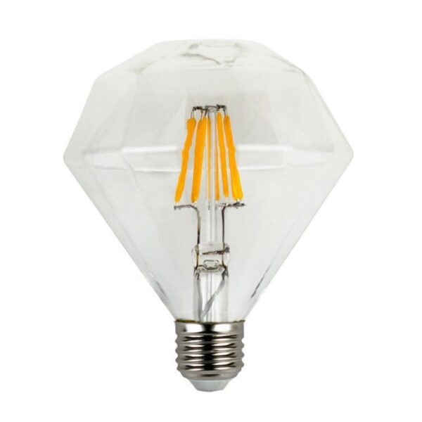 Led Λάμπα Ε27 6Watt Decorative 590Lumen Θερμό Λευκό 2700Κ Ντιμαριζόμενη