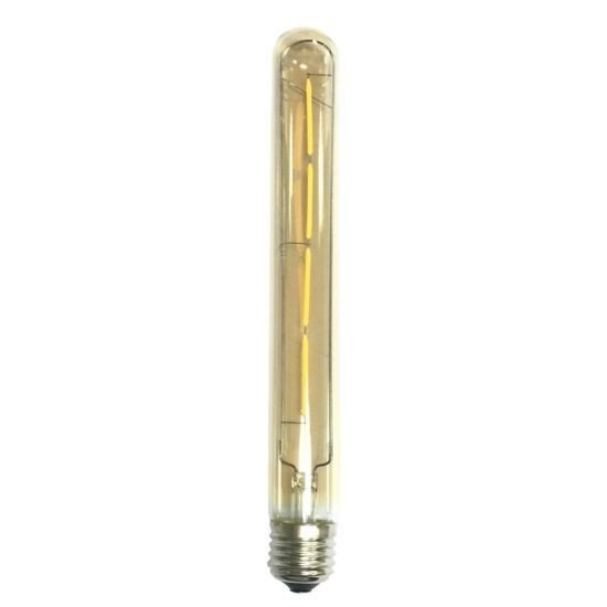 Led Λάμπα Ε27 4Watt Amber Tubular 390Lumen Θερμό Λευκό 2700Κ Ντιμαριζόμενη
