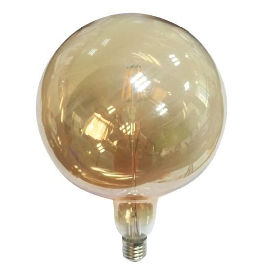 Led Λάμπα Ε27 6Watt Amber Quma Θερμό Λευκό 2700Κ Ντιμαριζόμενη