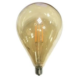 Led Λάμπα Ε27 6Watt Amber Tric 590Lumen Θερμό Λευκό 2700Κ Ντιμαριζόμενη