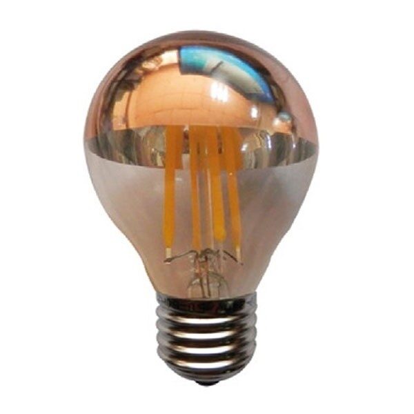 Led Λάμπα Ε27 4Watt Half Rose Gold Glamour 390Lumen Θερμό Λευκό 2700Κ Ντιμαριζόμενη