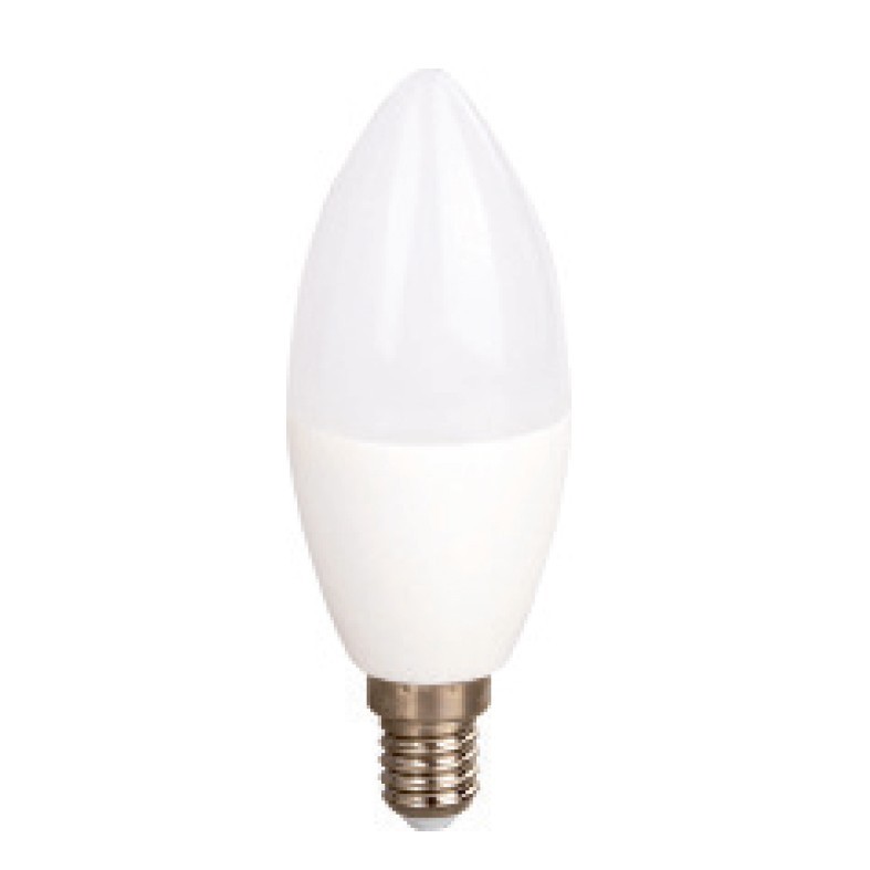 Led Λάμπα Ε27 7Watt Κεράκι Candle Pro 640Lumen Ψυχρό Λευκό 6000Κ