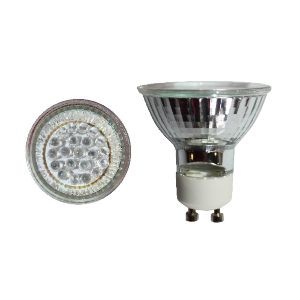 Led Λάμπα GU10 1Watt Ευρείας Δέσμης DIP Κίτρινο