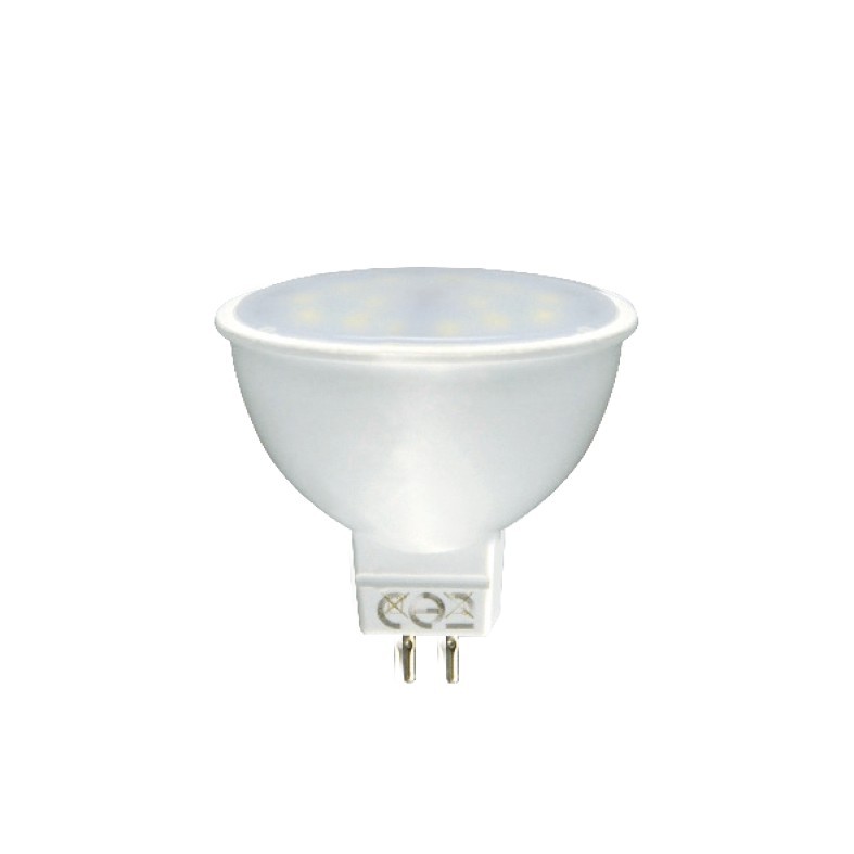 Led Λάμπα MR16 7Watt Ευρείας Δέσμης SMD 530Lumen Θερμό Λευκό 3000Κ