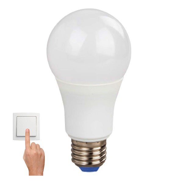 Led Λάμπα Ε27 10Watt A60 810Lumen Ψυχρό Λευκό 6000Κ Step Dimmable