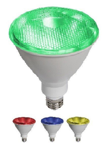 Led Λάμπα PAR38 10Watt SMD Colorful 890Lumen Πράσινο