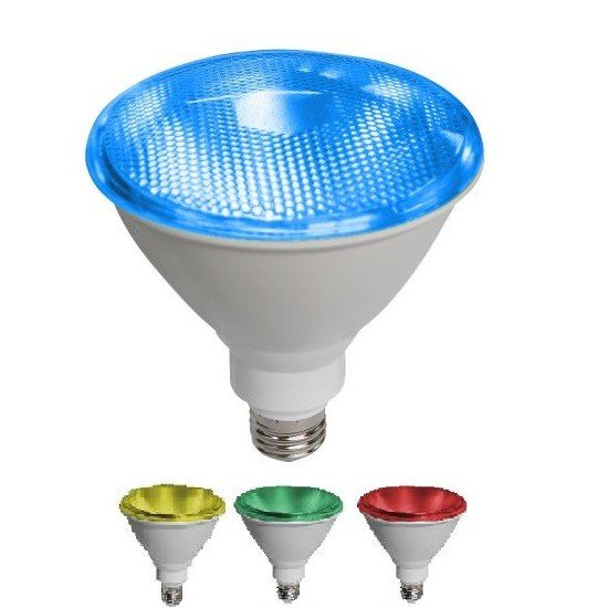 Led Λάμπα PAR38 10Watt SMD Colorful 890Lumen Μπλε
