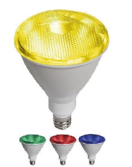 Led Λάμπα PAR38 10Watt SMD Colorful 890Lumen Κίτρινο