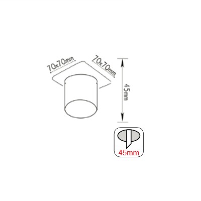 Σποτ Οροφής Χωνευτό G4