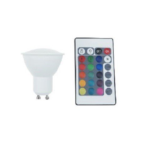 Led Λάμπα GU10 4Watt Smart 250Lumen RGB + Θερμό Λευκό 3000Κ