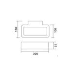 Led Απλίκα Τοίχου 230V AC Εξωτερικού Χώρου