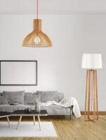 Φωτιστικό Δαπέδου Από Φυσικό Ξύλο Alma