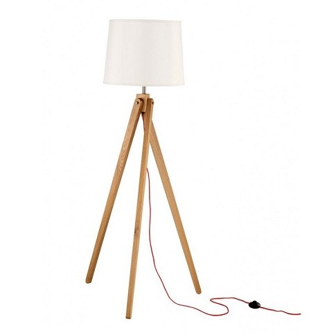 Φωτιστικό Δαπέδου Από Φυσικό Ξύλο Alma