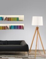 Φωτιστικό Δαπέδου Από Φυσικό Ξύλο Alma