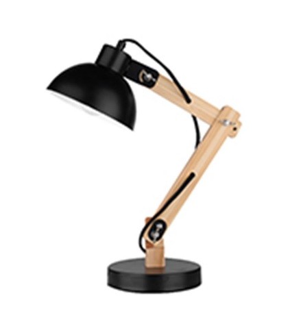 Φωτιστικό Επιτραπέζιο Μέταλλο & Φυσικό Ξύλο Lila