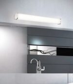 Φωτιστικό Απλίκα Μπάνιου Μέταλλο & Opal Γυαλί