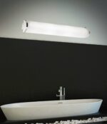 Φωτιστικό Απλίκα Μπάνιου Μέταλλο & Opal Γυαλί