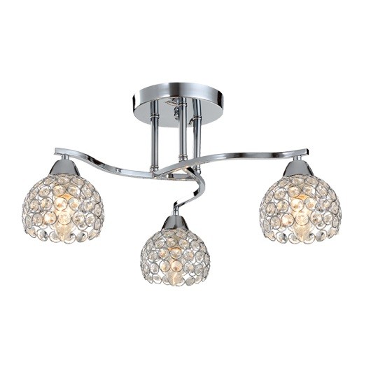 Φωτιστικό Οροφής Μέταλλο & Κρύσταλλο