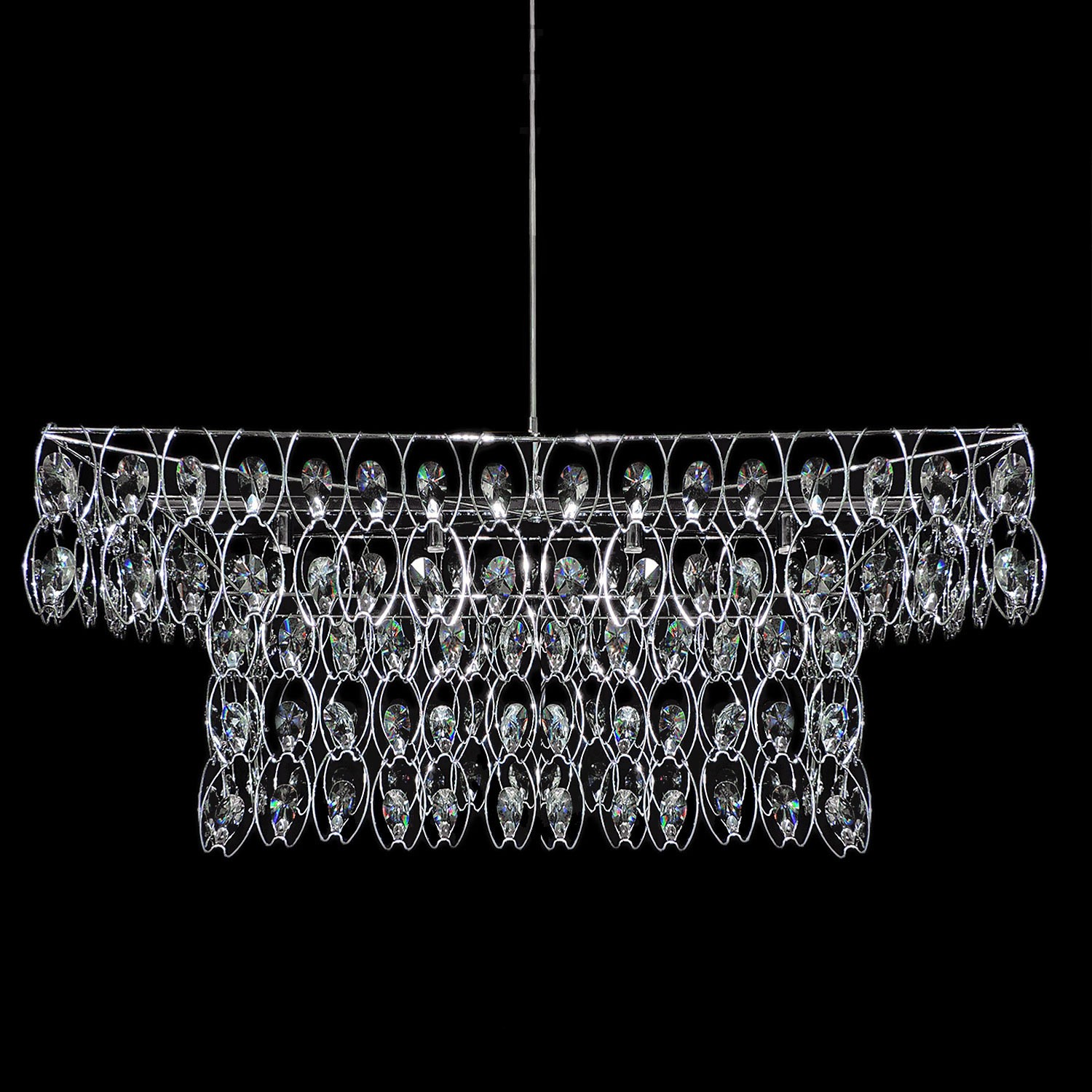 Φωτιστικό Σαλονιού Με Κρύσταλλα