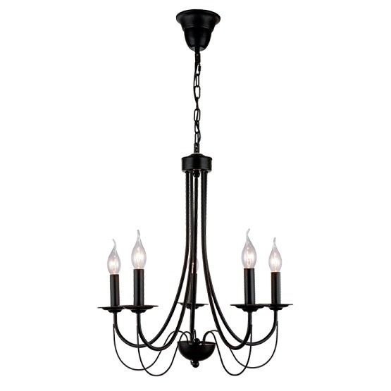 Φωτιστικό Κρεμαστό Μεταλλικό Κλασσικό Μαύρο