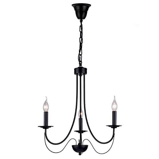 Φωτιστικό Κρεμαστό Μεταλλικό Κλασσικό Μαύρο