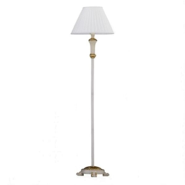Φωτιστικό Δαπέδου Ideal Lux Firenze PT1 Κλασσικό με Υφασμάτινο Καπέλο