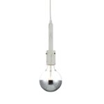 ACA Lighting Φωτιστικό Μοντέρνο Κρεμαστό Μονόφωτο Μεταλλικό Λευκό