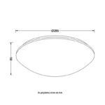 ACA Lighting Πλαφονιέρα Οροφής Λευκή Μοντέρνα