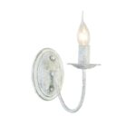 ACA Lighting Κλασσική Απλίκα Επίτοιχη Μεταλλική Μονόφωτη σε Δύο Χρώματα