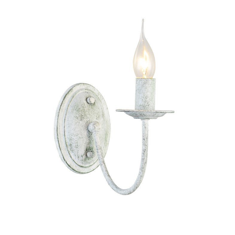 images ACA Lighting Κλασσική Απλίκα Επίτοιχη Μεταλλική Μονόφωτη σε Δύο Χρώματα