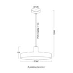 Φωτιστικό Κρεμαστό Μεταλλικό Μοντέρνο σε Πολλά Χρώματα Μονόφωτο