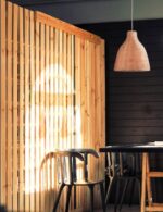ACA Lighting Φωτιστικό Κρεμαστό Μοντέρνο Ξύλινο από Λυγαριά σε Φυσικό Χρώμα Μονόφωτο