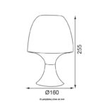 ACA Lighting Μοντέρνο Φωτιστικό Επιτραπέζιο Πλαστικό σε Μεγάλη Ποικιλία Χρωμάτων