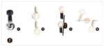 ACA Lighting Σποτ Επίτοιχο Οροφής Μεταλλικό Μονόφωτο Περιστρεφόμενο Λευκό