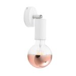 ACA Lighting Σποτ Επίτοιχο Οροφής Μεταλλικό Μονόφωτο Περιστρεφόμενο Λευκό