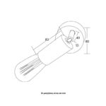 ACA Lighting Σποτ Επίτοιχο Οροφής Μεταλλικό Μονόφωτο Περιστρεφόμενο Λευκό