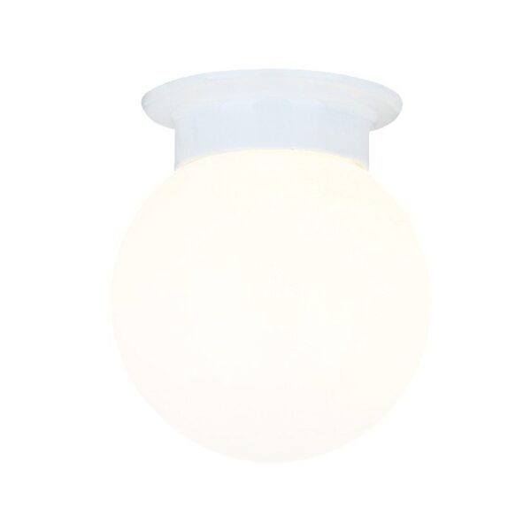 ACA Lighting Vintage Φωτιστικό Επίτοιχο Γυάλινο με Μεταλλική Βάση σε δύο Χρώματα