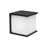 Φωτιστικό Εξωτερικού Χώρου Επίτοιχο Lutec Box Cube από Αλουμίνιο Στεγανό