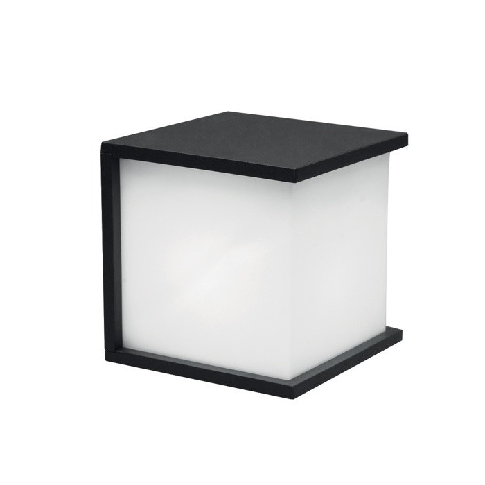 Φωτιστικό Εξωτερικού Χώρου Επίτοιχο Lutec Box Cube από Αλουμίνιο Στεγανό