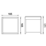 Φωτιστικό Εξωτερικού Χώρου Επίτοιχο Lutec Box Cube από Αλουμίνιο Στεγανό