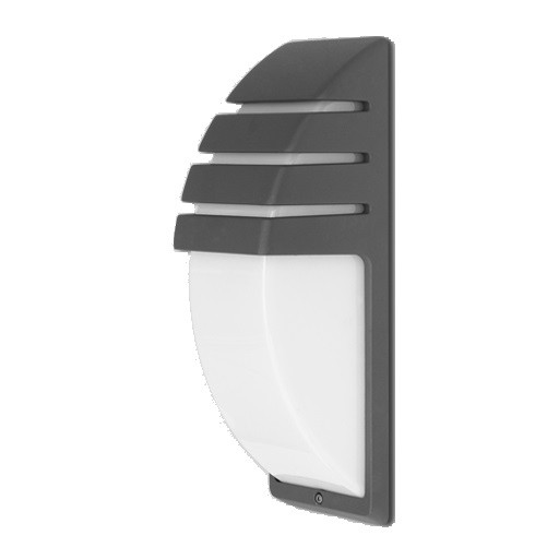 Φωτιστικό Επίτοιχο Lutec City Εξωτερικού Χώρου E27 από Χυτό Αλουμίνιο Γραφίτης